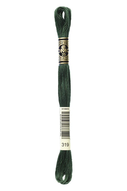 Dmc 6-Strand Embroidery Cotton 8.7yd-Very Dark Pistachio Green