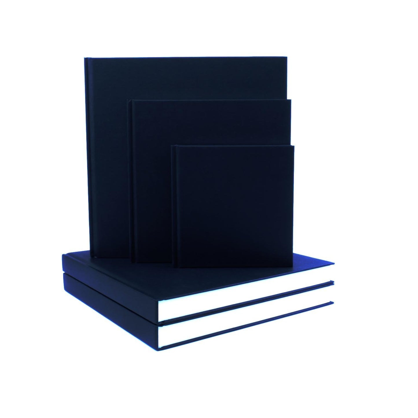 Seawhite Black Cloth Hardback 140gsm Square 8x8"