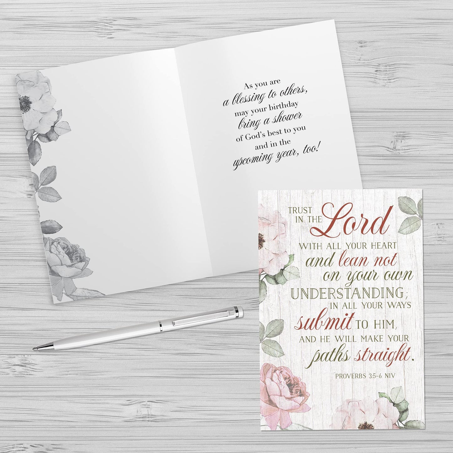 Designer Greetings Faithfully Yours Inspirational Birthday Boxed Card Assortment, God’s Majesty with Biblical Scripture Verses