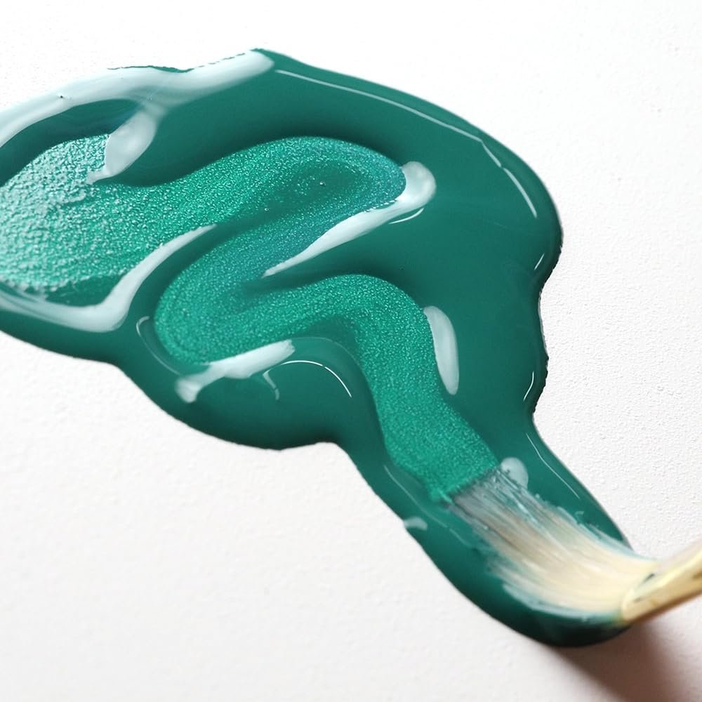 High Flow Acrylics by GOLDEN, Viridian Green Hue, 4 fl. oz. Bottle, Professional Acrylic Paint, Semi-Transparent