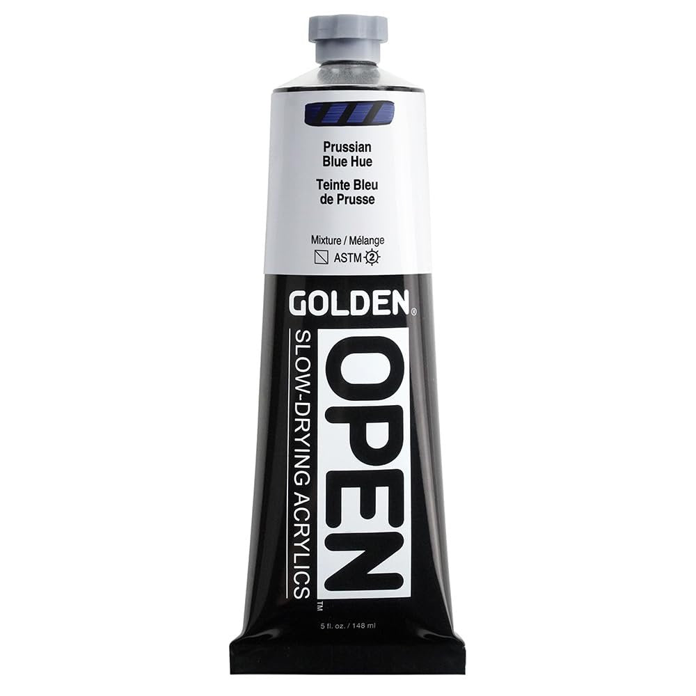 OPEN Slow-Drying Acrylics by GOLDEN, Violet and Blue, Professional Acrylic Paint