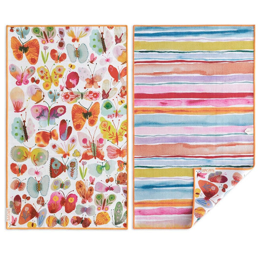 WerkShoppe Belize Butterflies Microfiber Art Towel - Home DÉCOR and Gift