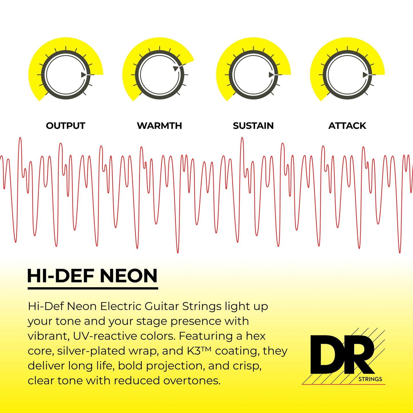 DR Strings HI-DEF NEON Electric Guitar Strings (NPE-11)