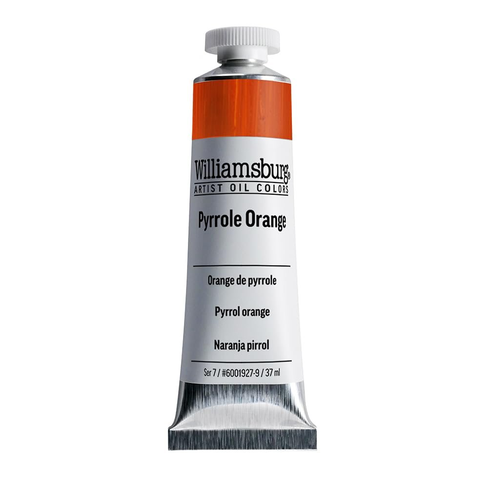 Williamsburg Artist Oil Colors by GOLDEN, Cadmium Red Vermilion, 150 ml tube, Professional Oil Paint, Opaque