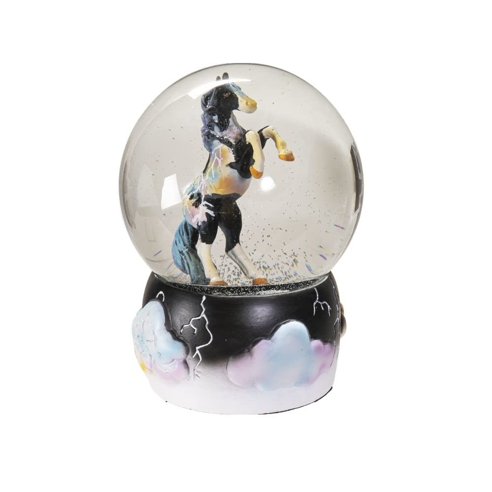 Pacific Giftware The Trail of Painted Ponies Fury Water Globe, 5.31-inch Height, Resin and Glass, Home Décor