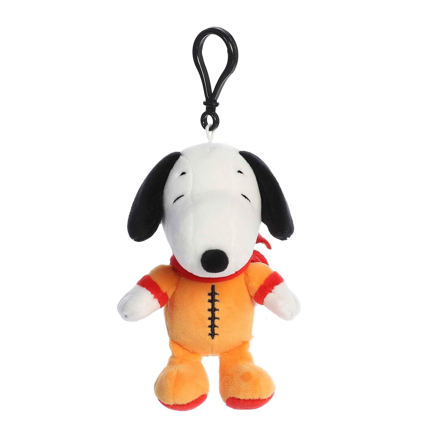 Aurora® Timeless Peanuts® Astronaut Snoopy Clip-On Stuffed Animal - Classic Characters - Lasting Memories - Orange 5 Inches