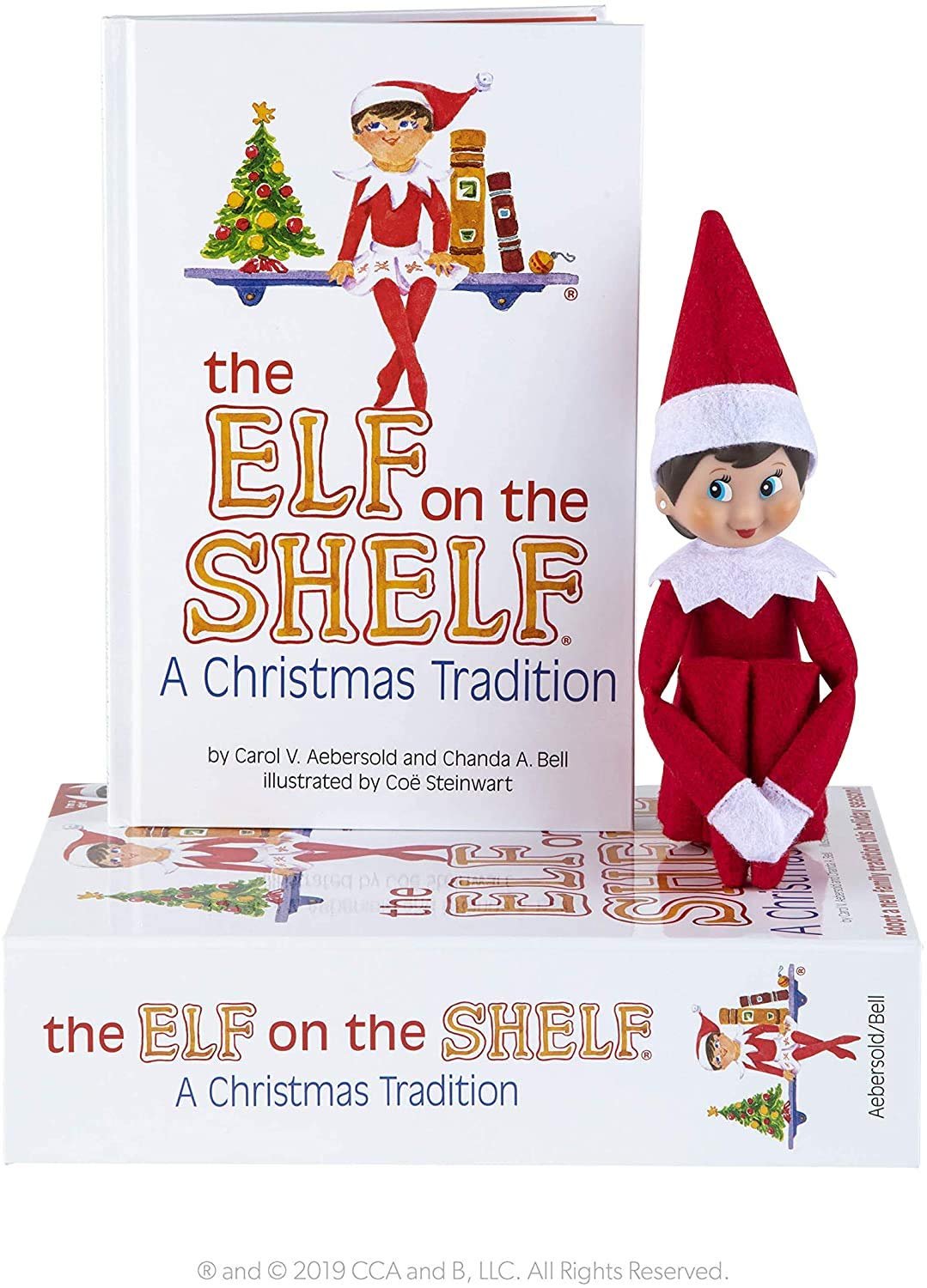 The Elf on the Shelf: A Christmas Tradition with Blue Eyed North Pole Girl Pixie-elf with Bonus an Elf Story DVD