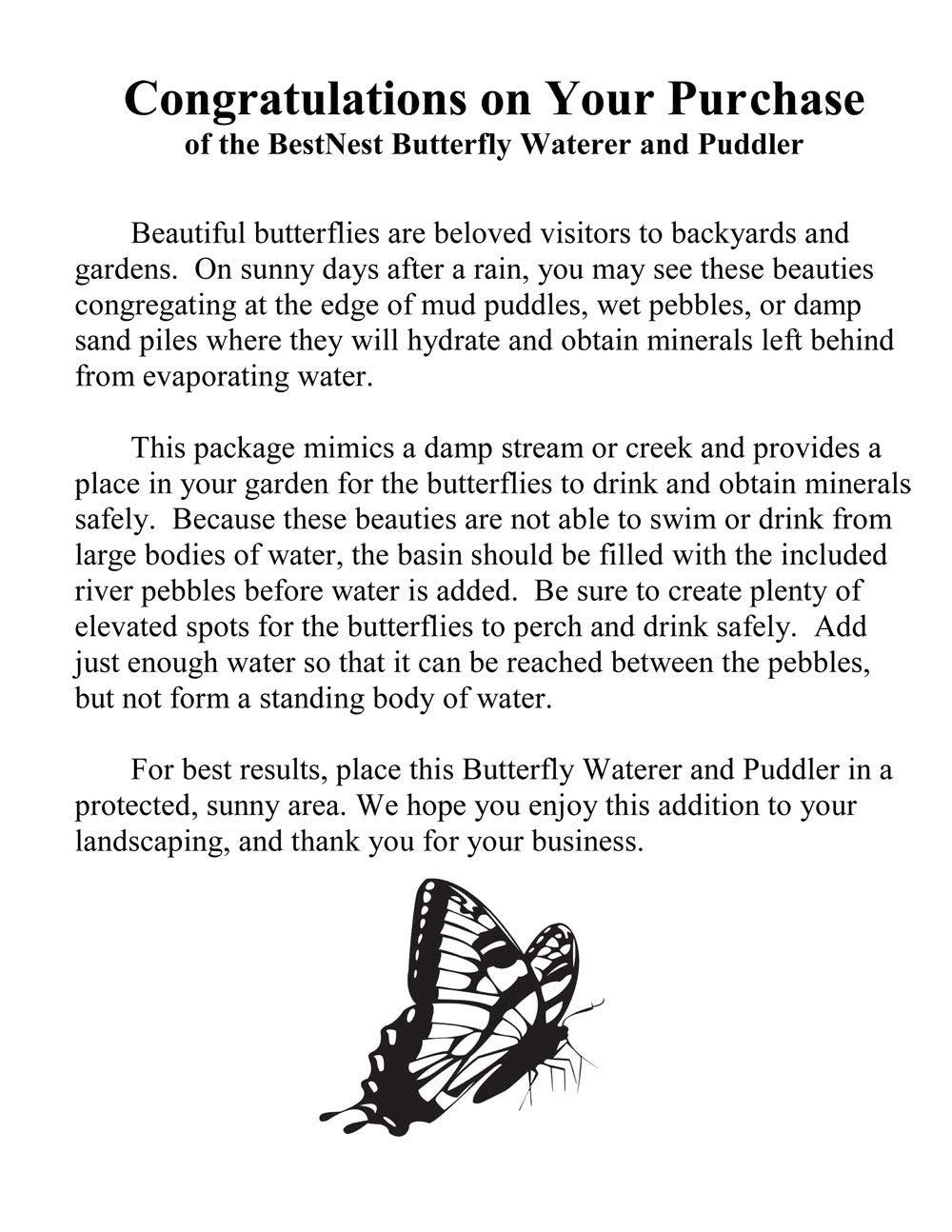 BestNest Butterfly Waterer and Puddler