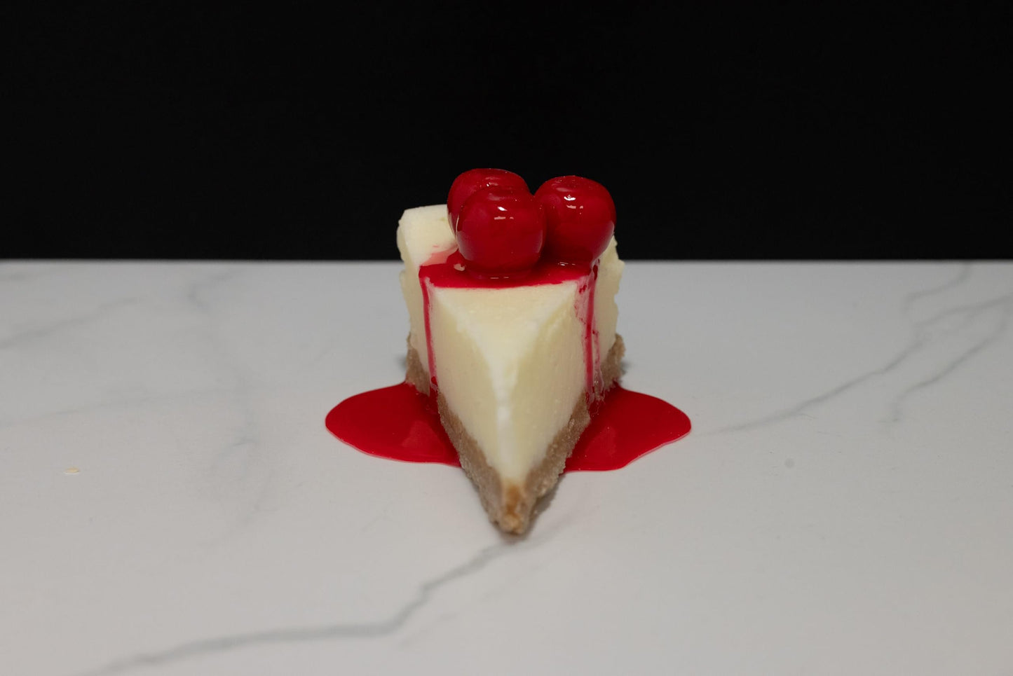 Fake Slice of Cheesecake with Cherries