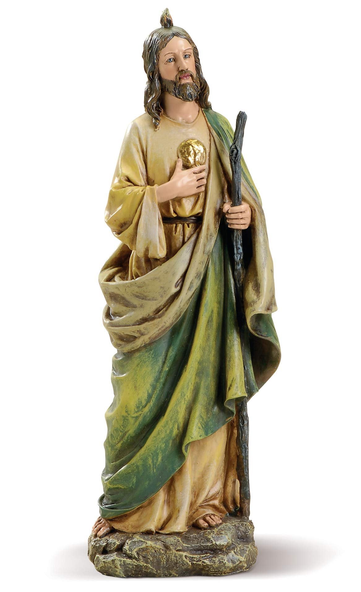 Joseph's Studio by Roman - St Jude Figure on Base, 10" Scale Renaissance Collection, 10.5" H, Resin and Stone, Religious Gift, Decoration