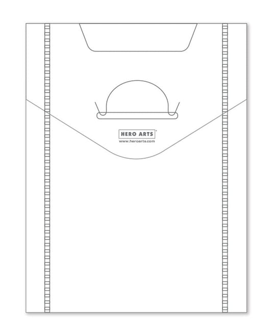 HERO ARTS Storage ENVELOPES 7X9 10PK, Clear