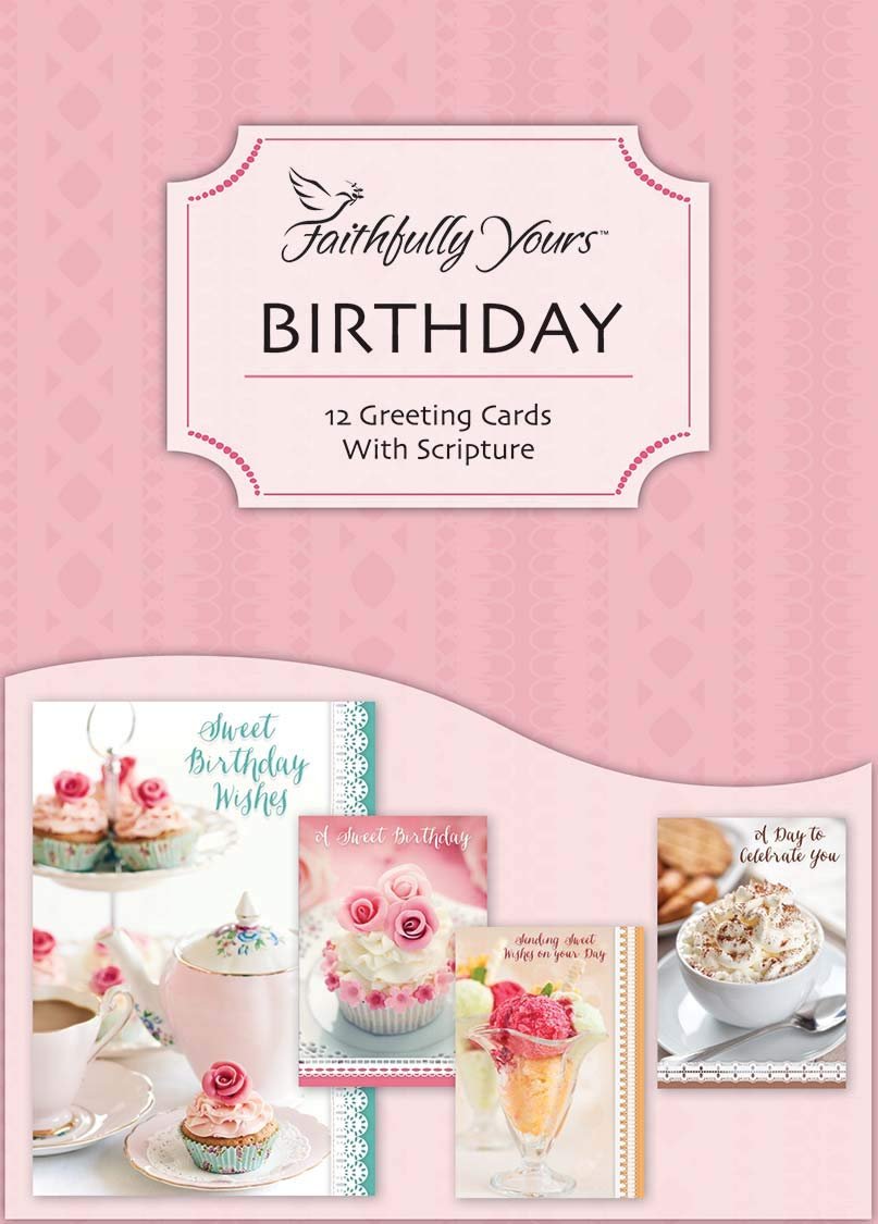 "Special Blessings" Birthday Greeting Cards - KJV and NIV Scripture - (Box of 12)
