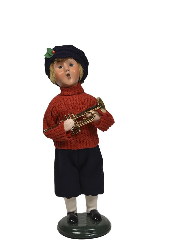 Byers' Choice Salvation Boy w/Cornet 4414A from The Salvation Army Collection
