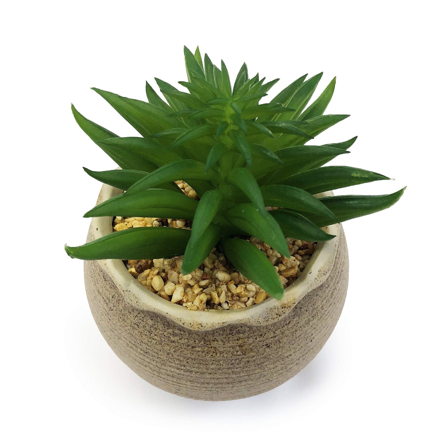 allgala Small Desktop Artificial Succulent Plant Indoor and Outdoor Indoor Fake Plants with Natural Clay Pot