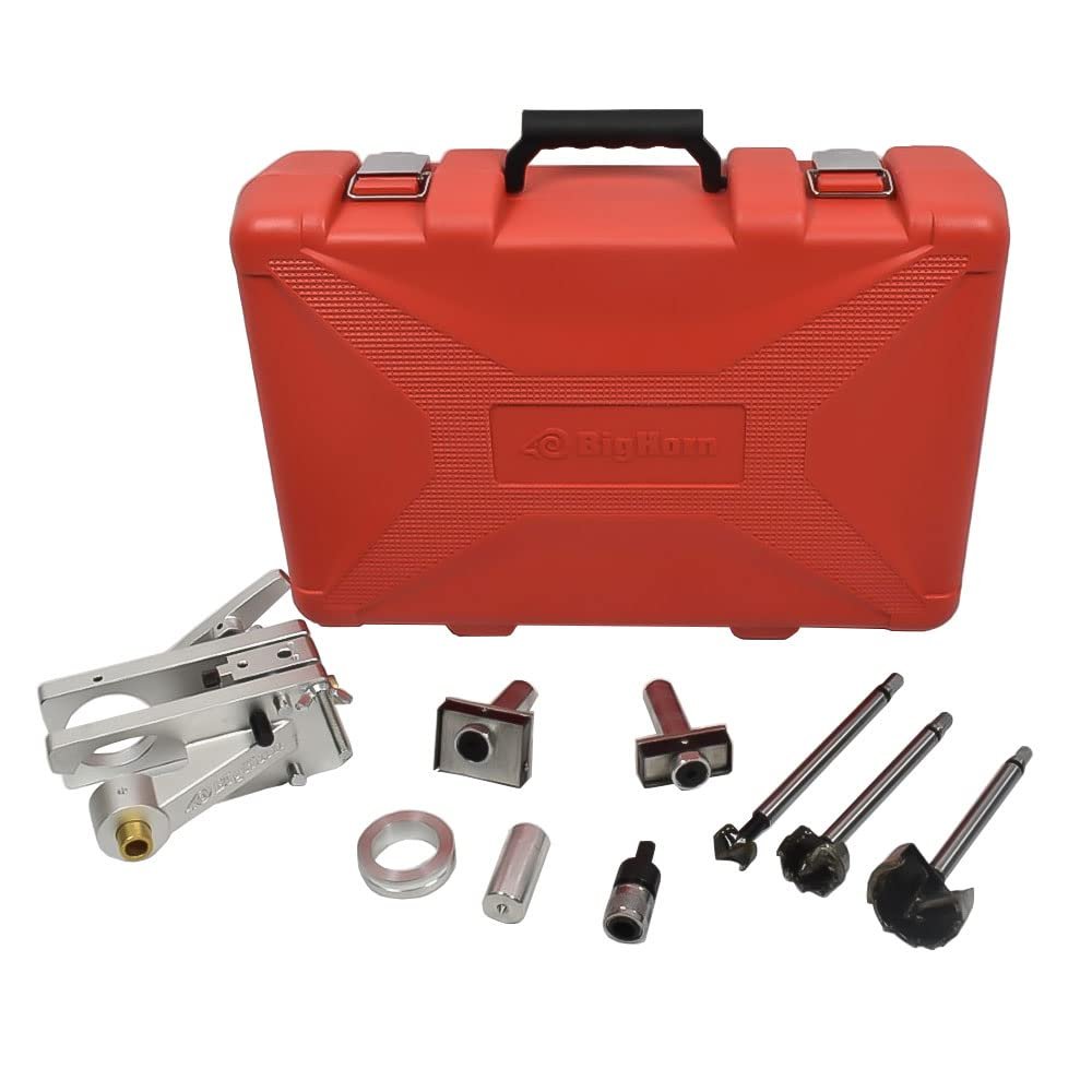 Big Horn 70125 Wood Door Lock Installation Kit, with Strike & Latch Mortiser