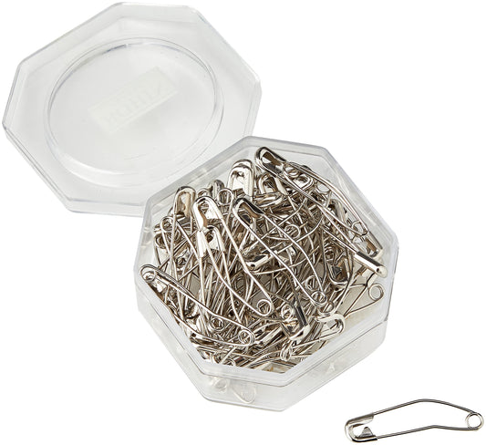 Bohin Safety Pin Curved Size 1 1/2 65ct