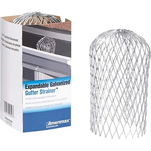 Mesh Gutter Strainer, Expandable, Galvanized, 3-In.
