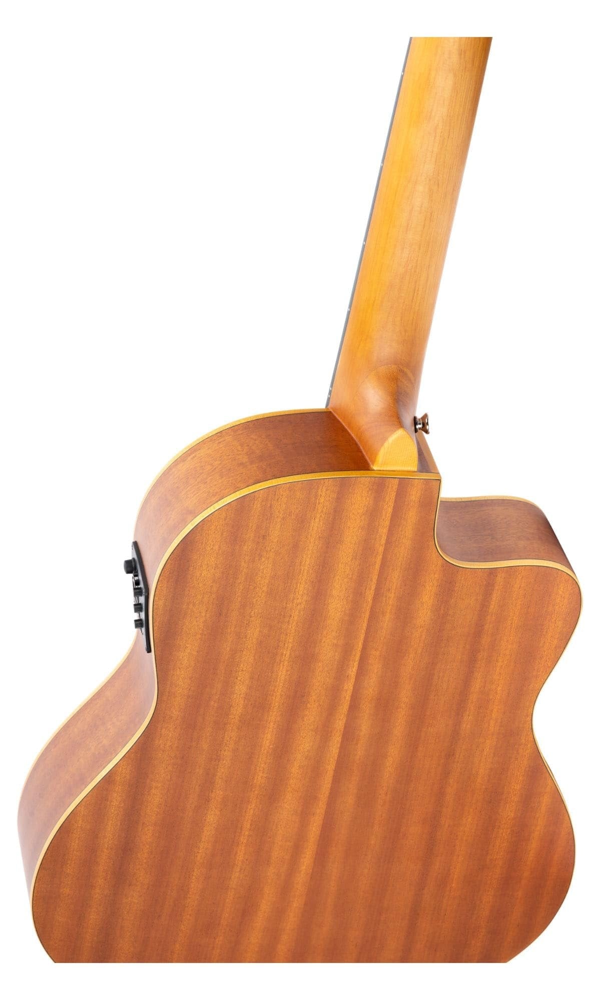 Ortega Guitars Family Series Thinline Acoustic-Electric Left-Handed Nylon Classical 6-String Guitar w/Bag, (RCE125SN-L)