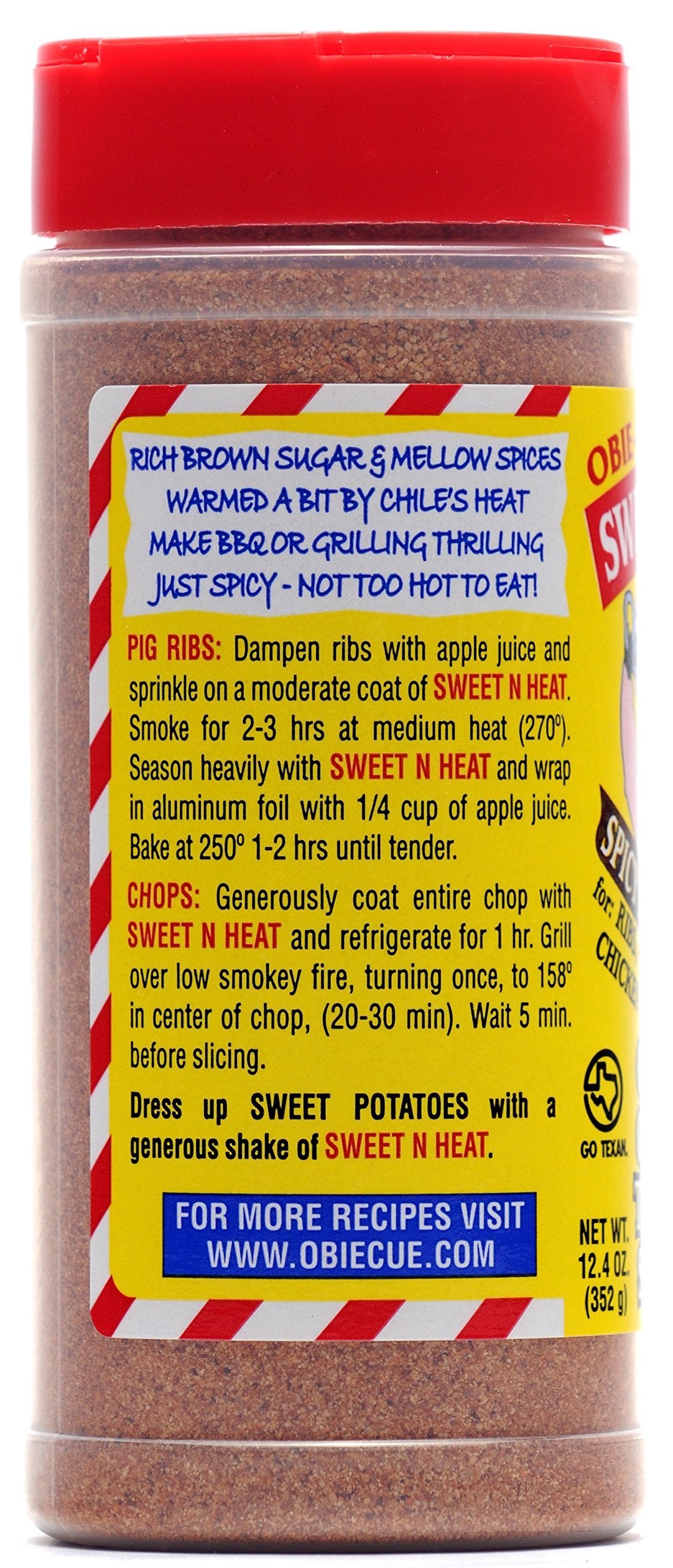 Obie-Cue's Sweet n Heat Gift Box 3-Pack (12 oz each bottle)