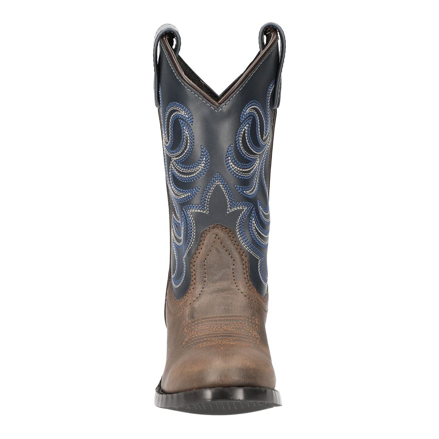 Smoky Mountain Girls Brown with Pink Stitch Monterey Western Cowboy Boots