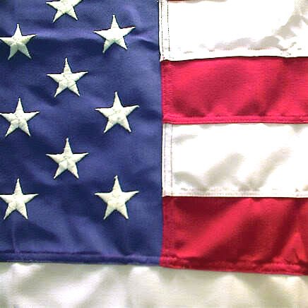 Eder Flag – Poly-Max Outdoor U.S. Flag - Proudly Made in The USA - Extremely Durable - Reinforced Fly Stitching - Heavy-Duty Duck Cloth Headers - Quality Craftsmanship (5x9.5 Foot)