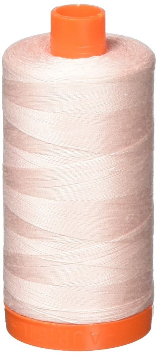 AURIFIL USA 1,422yd-Pale Aurifil Mako Cotton Thread Solid 50wt 1422yds, Pale Pink