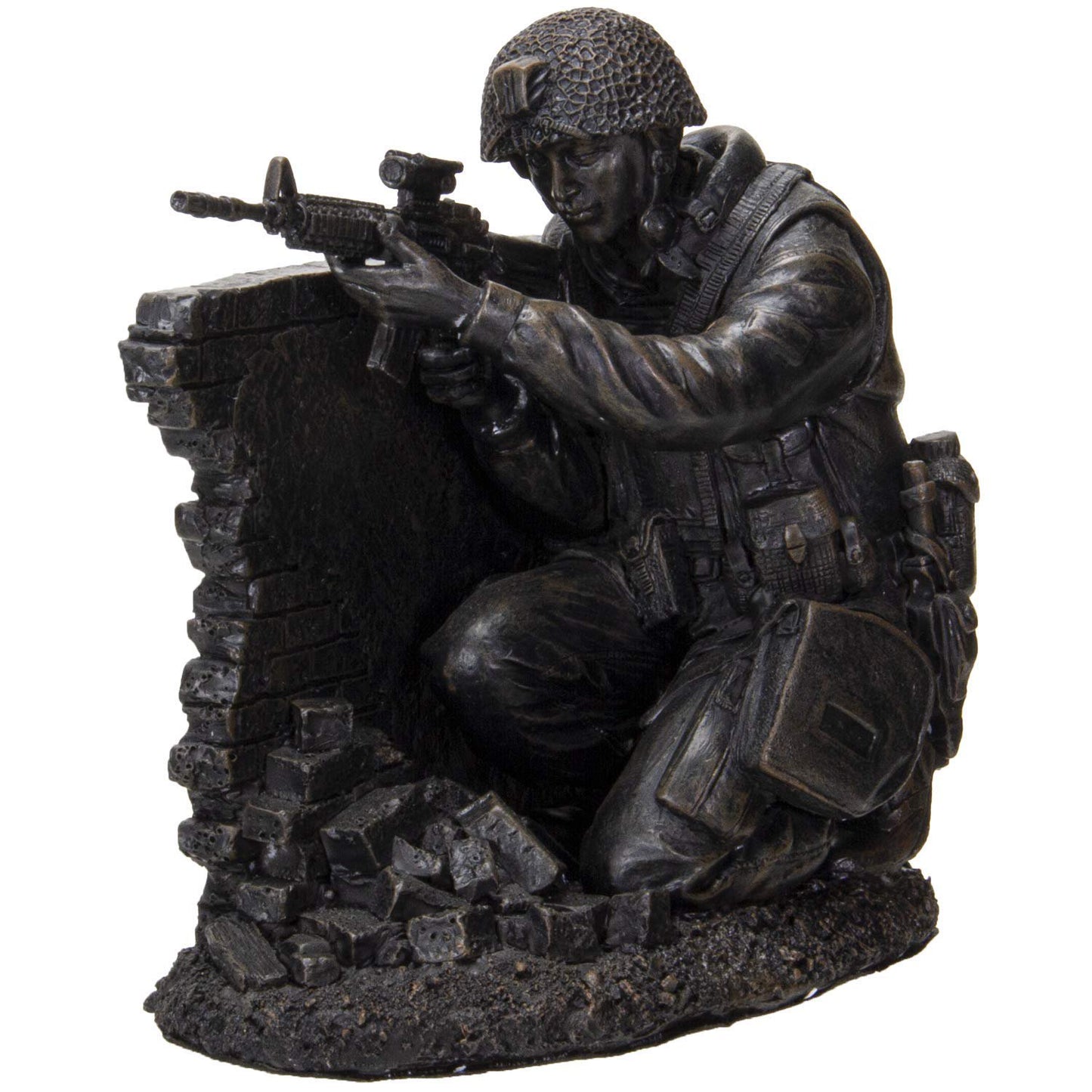 Pacific Giftware America's Finest Brave Soldier Holding Position Military Heroes Collectible Figurine