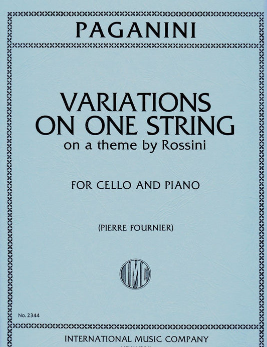 Variations on One String on a Theme from "Moses" for Cello (IMC2344)