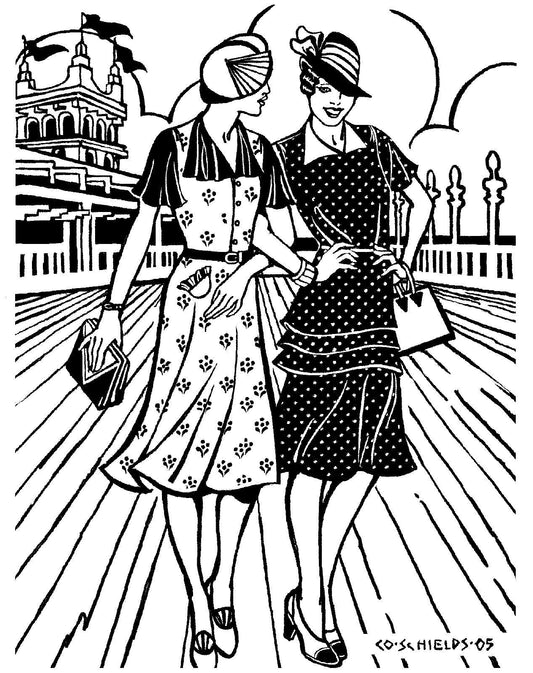 Folkwear 1930's Day Dress Misses #249 Ladies Depression Era Frock Dress Gown Sewing Pattern (Pattern Only) folkwear249