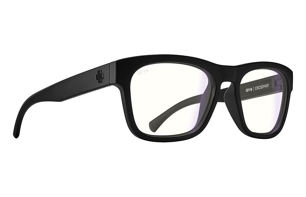 SPY Optic Screen Crossway, Round Blue Light Blocker Glasses, Color and Contrast Enhancing Lenses
