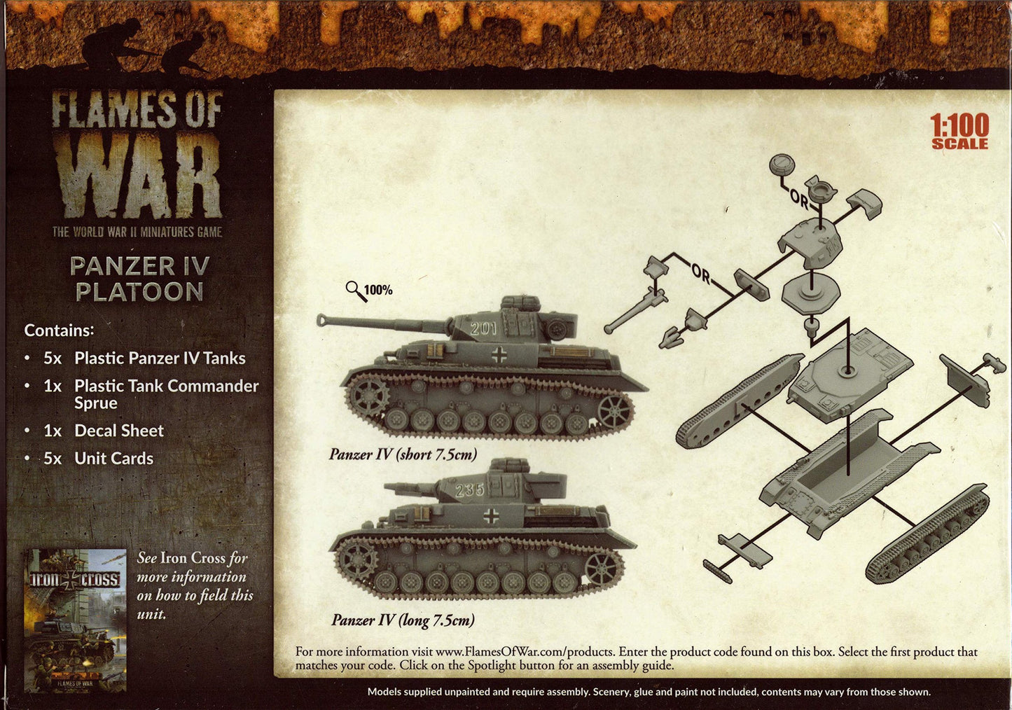 Flames of War: Mid War: German: Panzer IV Platoon (GBX106)