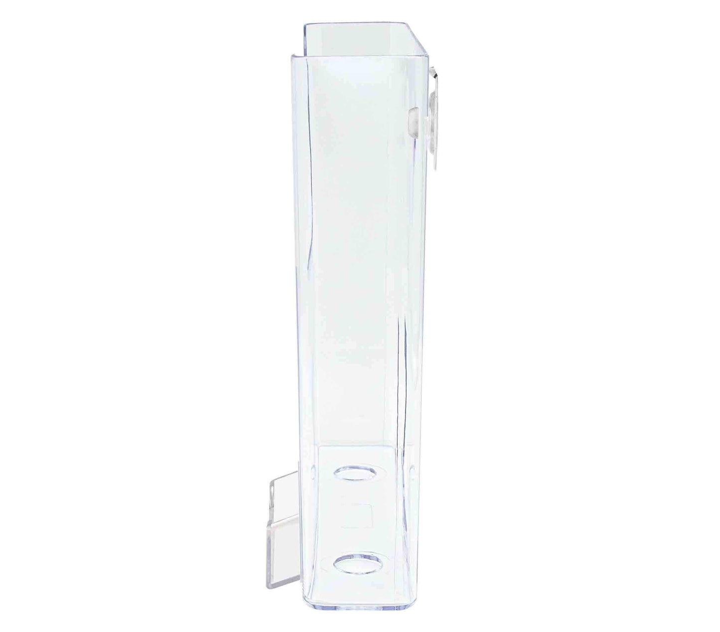 Marketing Holders 2 Pack Window Mount 8.5" Wide Brochure Magazine Holder with Attached 3.5 x 2 Inch Business Card Pocket Glass Surface Mount Suction Cup Pamphlet Catalog Booklet Display