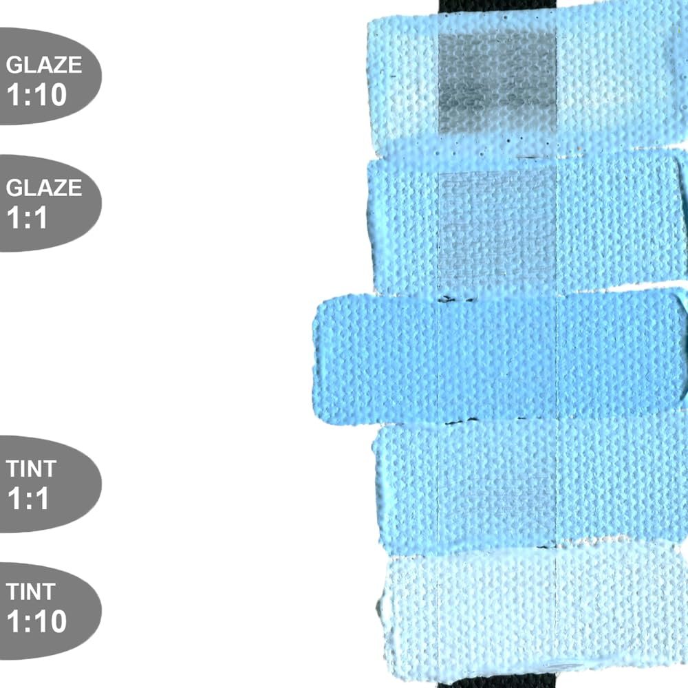 Heavy Body Acrylics by GOLDEN, Light Phthalo Blue, 8 fl. oz. Jar, Professional Acrylic Paint, Opaque
