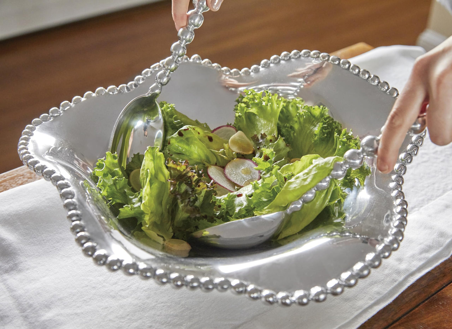 Mariposa Pearled Salad Servers