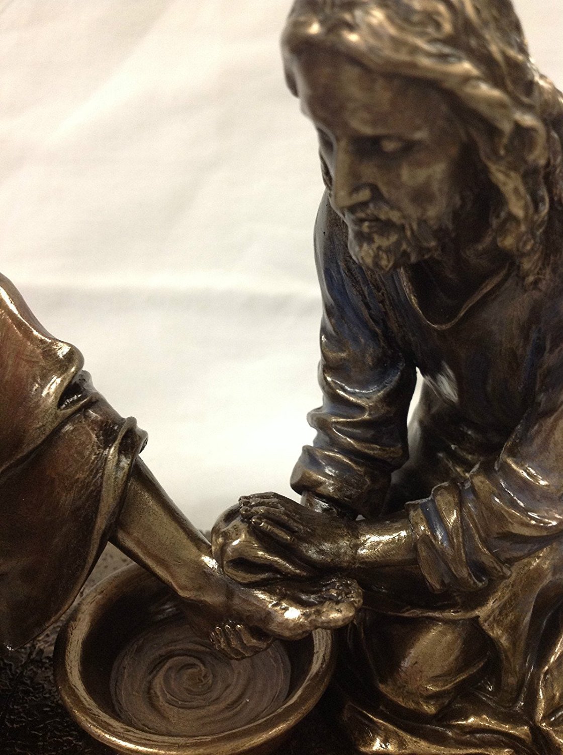 WU Unicorn Studios Jesus Washing His Disciple's Feet Statue Sculpture (Bronze)