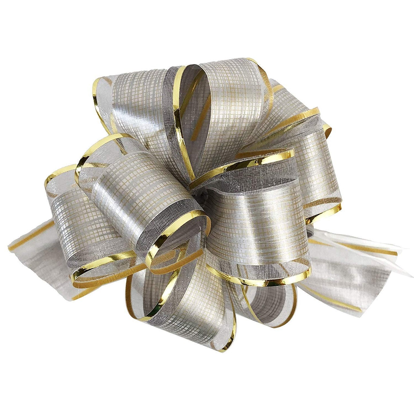Allgala Long 2 Ich (5CM) Width Organza Ribbon Pull Flower Bow for Gift Wrapping Baskets Wedding Décor