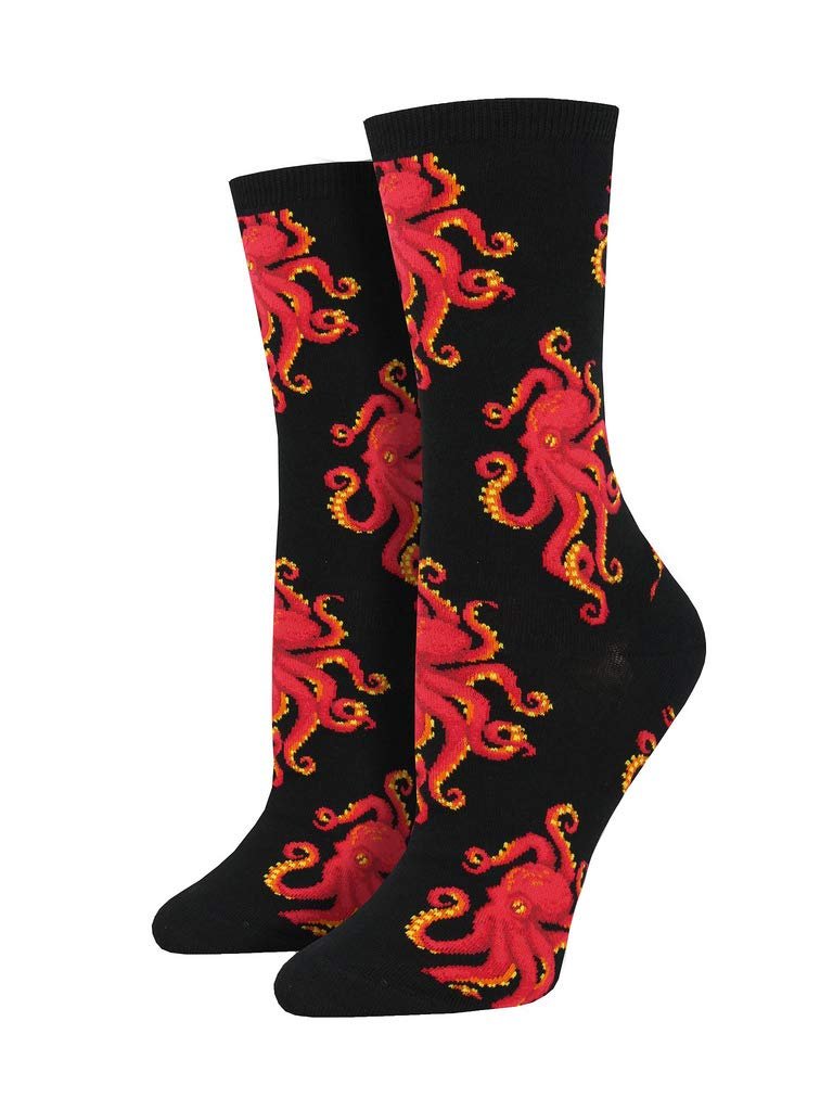 Socksmith Socktopus Black 9-11 (Women's Shoe Sizes 5-10.5)