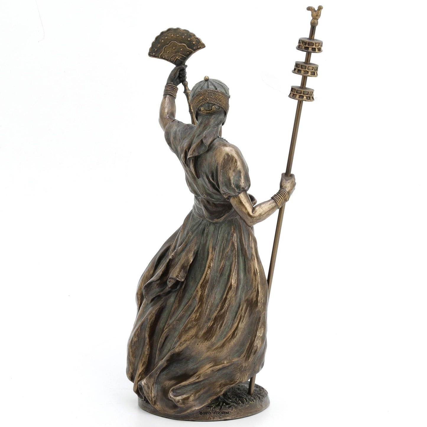 UNICORN STUDIO 12 Inch Obatala The Creator Orisha Santeria Yoruba Cold Cast Resin Bronze Finish Sculpture