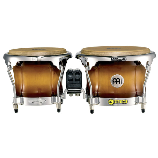 Meinl Percussion FWB400GAB Free Ride Series Wood Bongos, Gold Amber Sunburst Finish