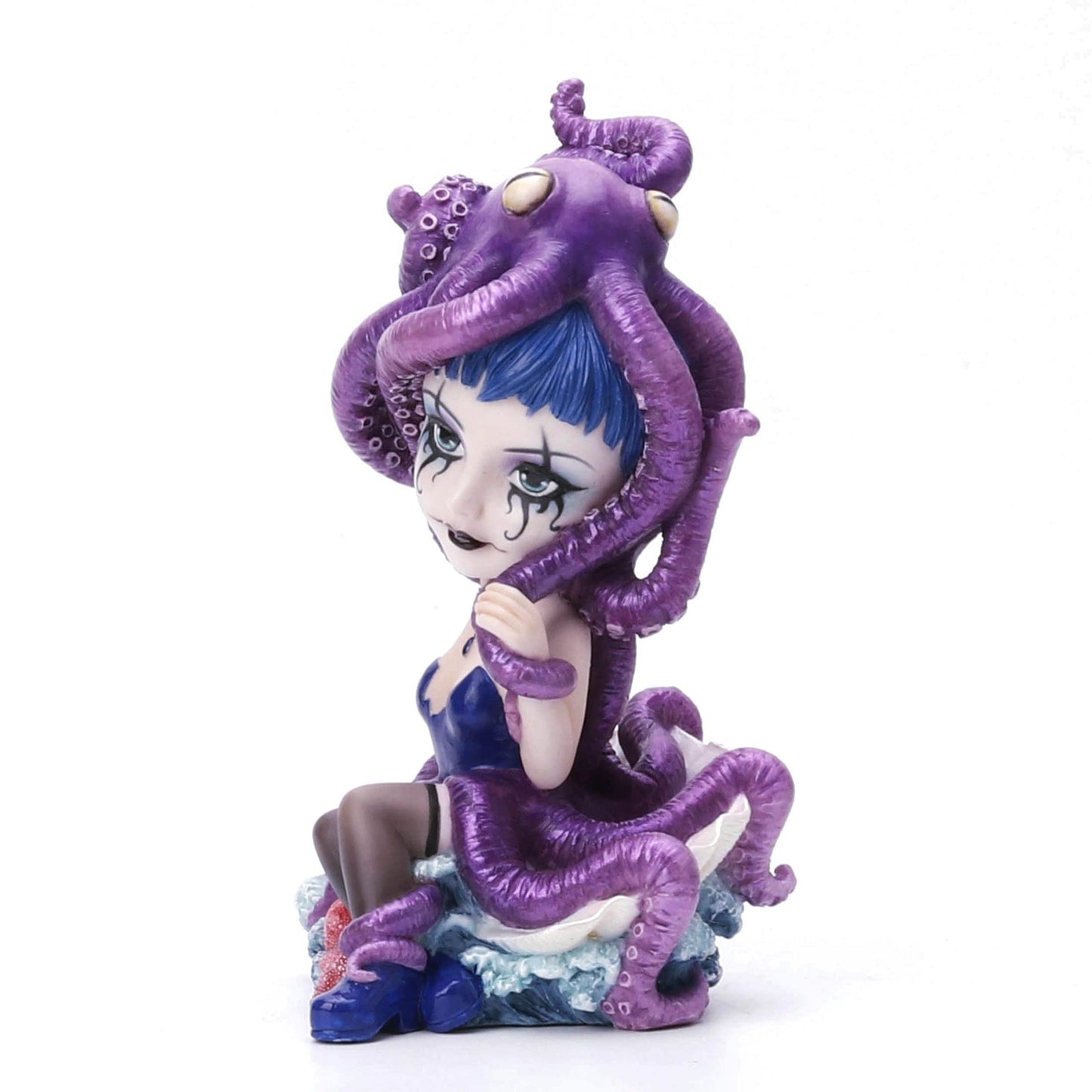 Veronese Design 5 3/8" Gothic Blue Blood Aristocrat Hand Painted Resin Figurine