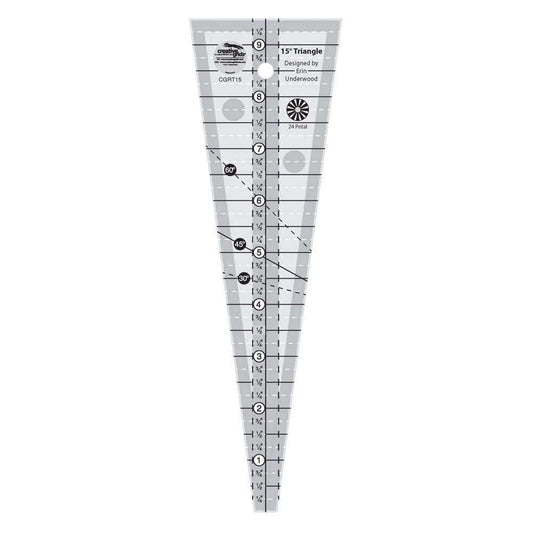 Creative Grids 15 Degree Triangle Ruler - CGRT15