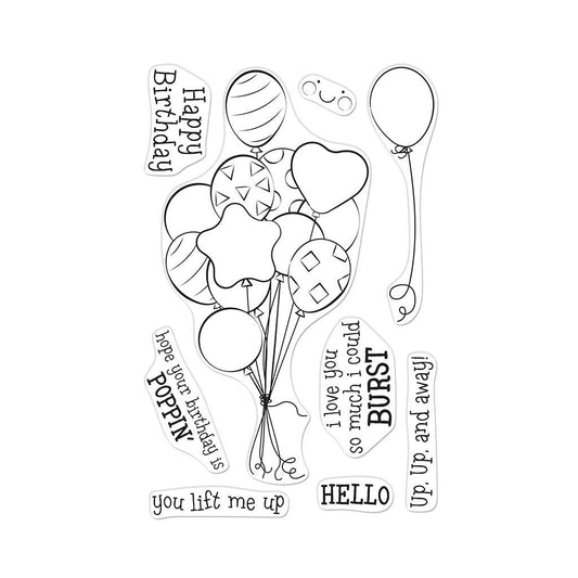 Hero Arts CM547 Bunch of Balloons Clear Stamp Set