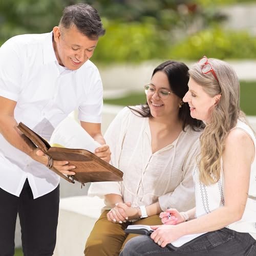 Christian Art Gifts Men's Classic Bible Cover Trust in The Lord Proverbs 3:5, Brown Faux Leather