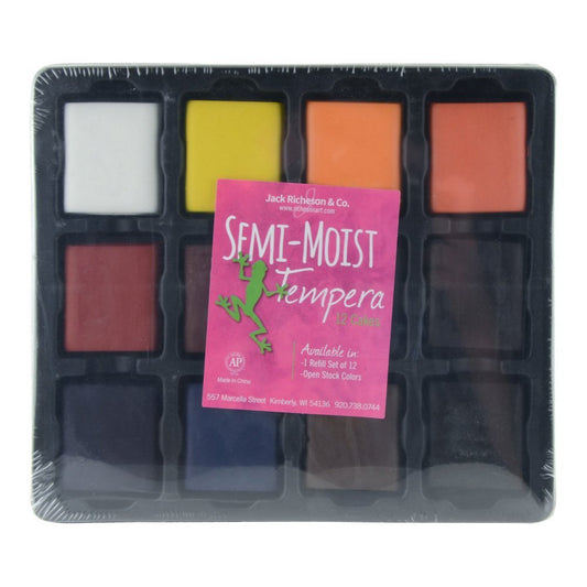 Semi-Moist Tempera Sets Set/12 / Large / Cakes in Black Tray