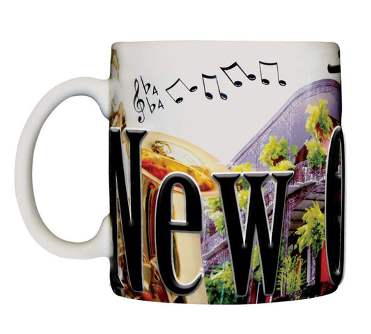 Americaware New Orleans 18 oz Color Relief Coffee Mug
