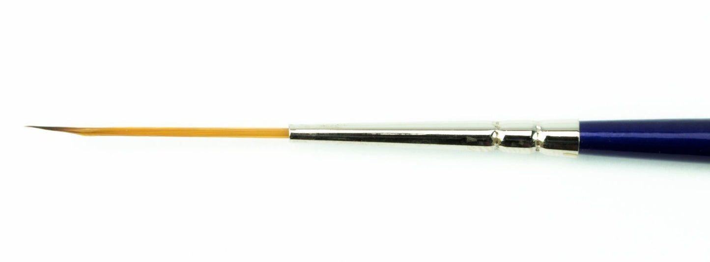 Set of 3 Size 0-2 Series 444 The Virus Scrolling Script Pinstriping Brush with Specially Blended Golden Taklon