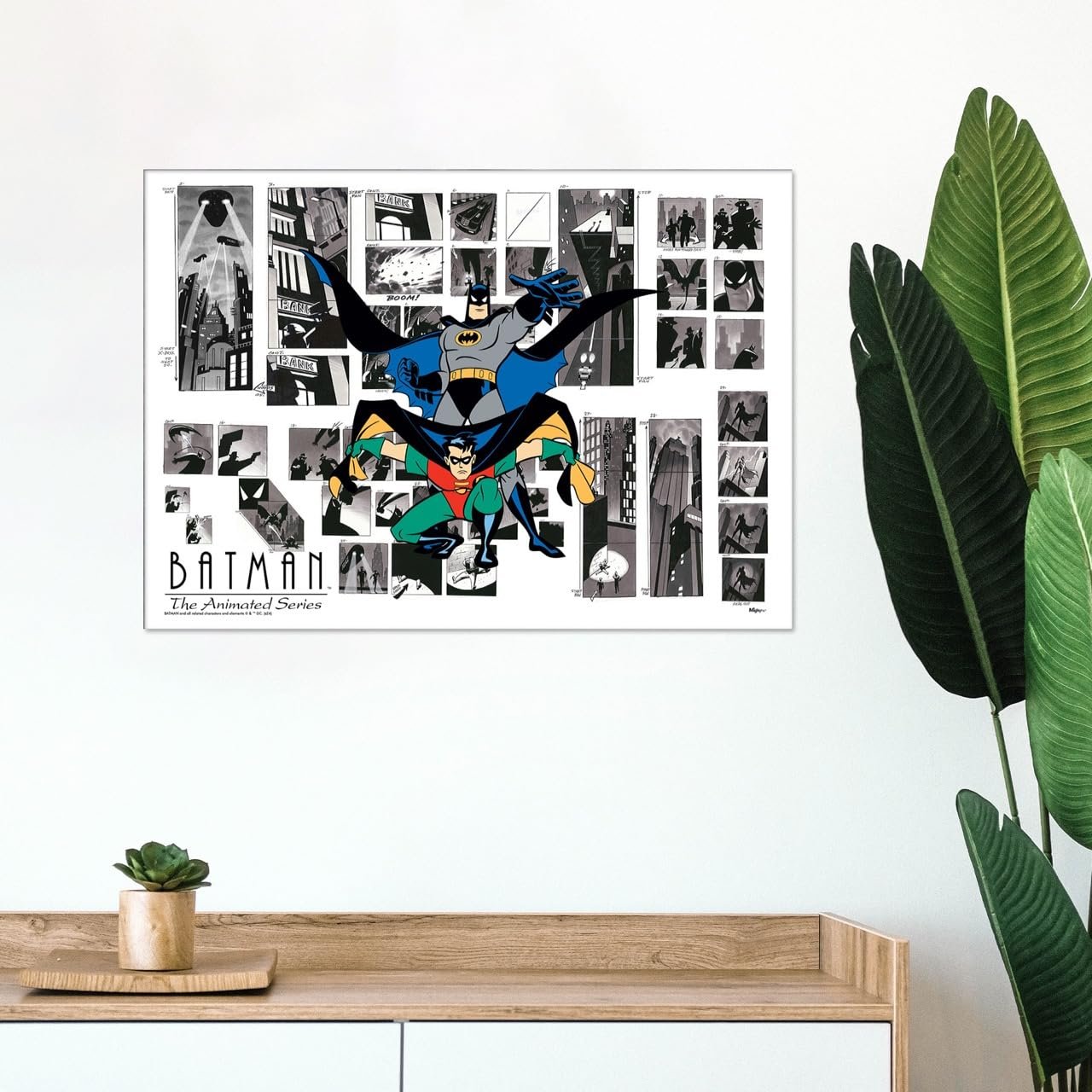 DC Batman 85th Anniversary – Durable 17” x 24” MightyPrint Wall Art – NOT Made of Paper – Officially Licensed Collectible