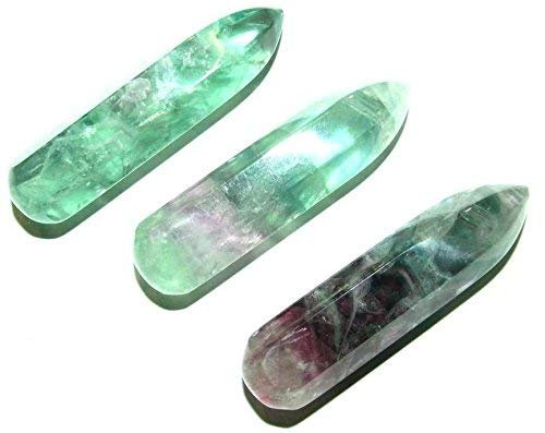 Zentron Crystal Collection: 60MM All Natural Gemstone Crystal 2"+ Wand and Velvet Pouch
