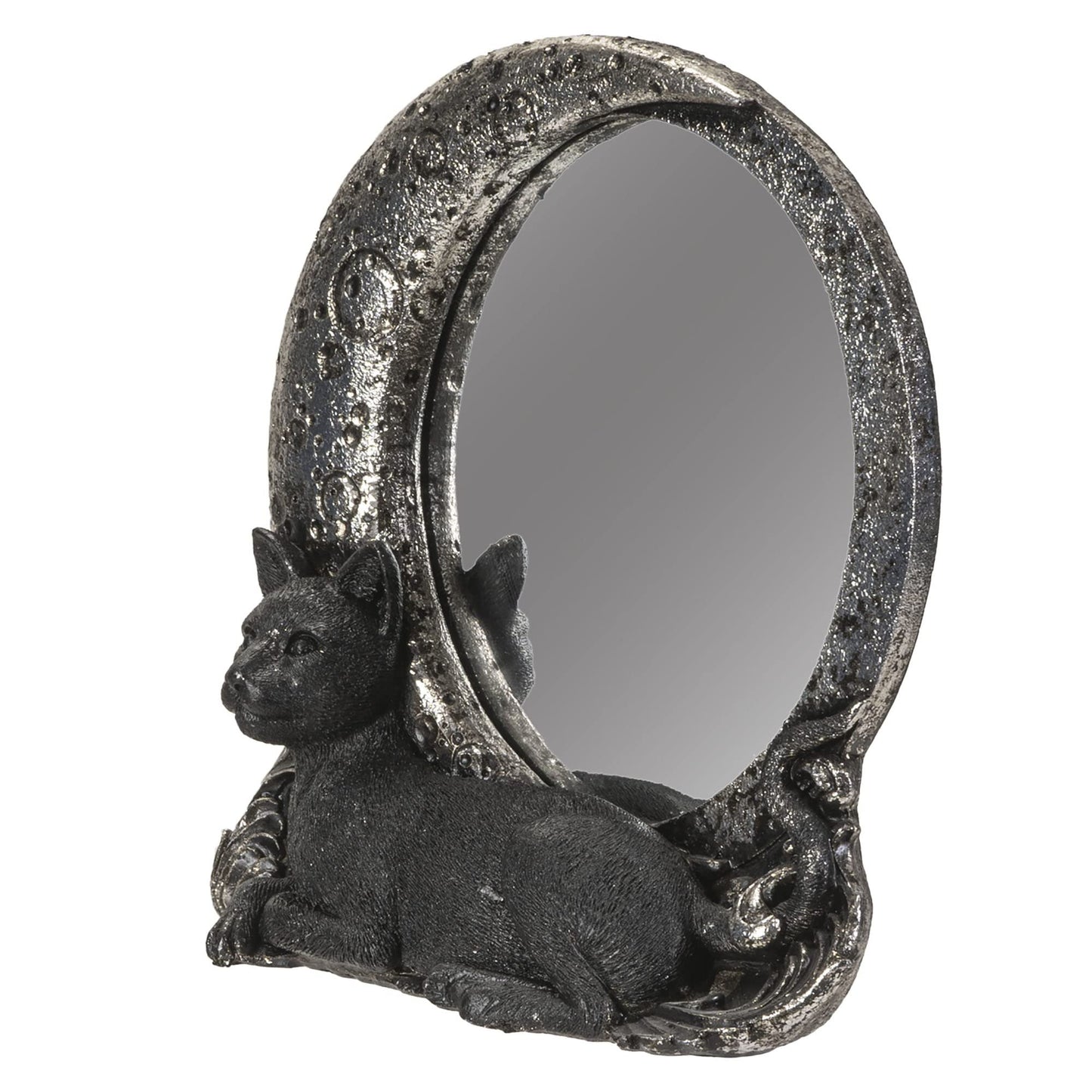 Pacific Giftware Moon Mirror with Iniquitous Black Cat