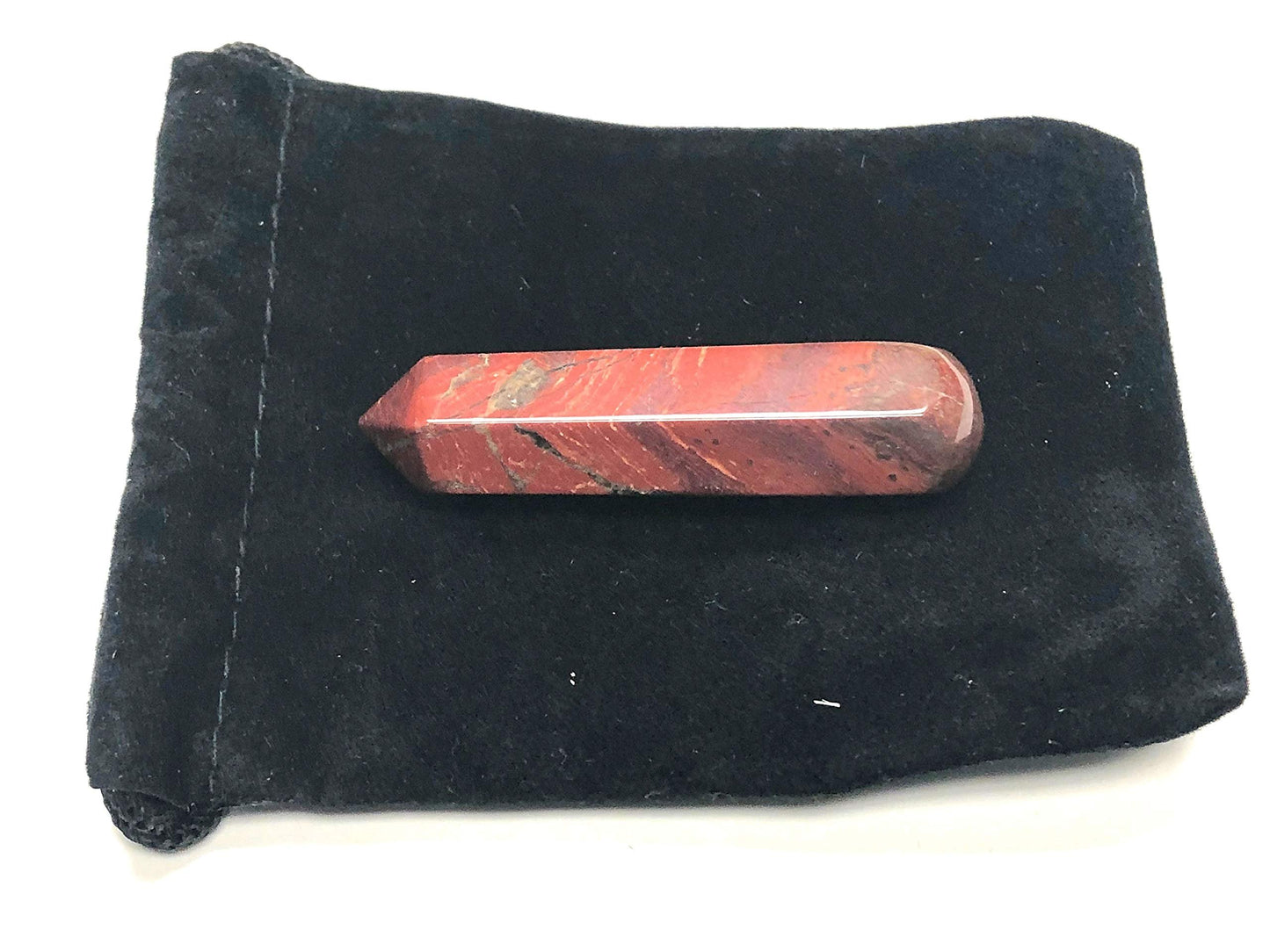 Zentron Crystal Collection: 60MM All Natural Gemstone Crystal 2"+ Wand and Velvet Pouch